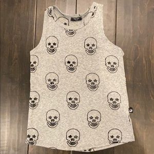 Terez Skull Tank- Size Child Large